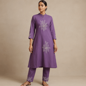 Lavendula purple kurta