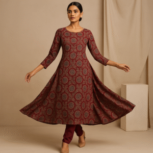 Lavendula Maroon Kurta