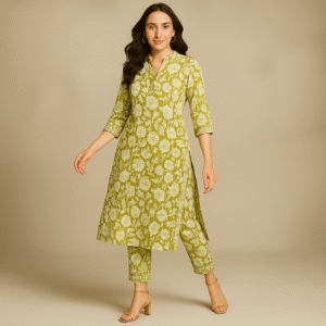 Lavendula Light Green Kurta