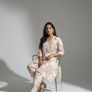 Srivalli Collections Biege colour Cord set