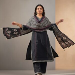 Srivalli Collections black colour 3piece set