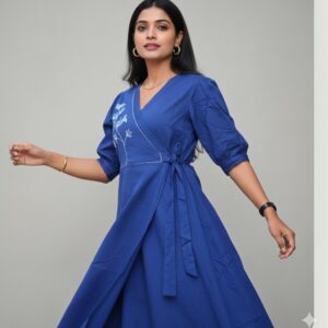 Srivalli Collections Blue Frock