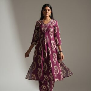 Srivalli collections purple colore cordset