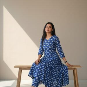 Srivalli Collections Blue colour cord set