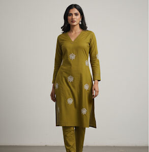 Srivalli Collections green cord set