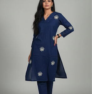 Srivalli Collections blue cord set