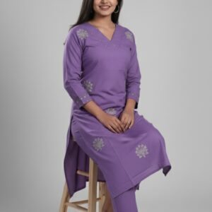 Srivalli Collections purple cord set