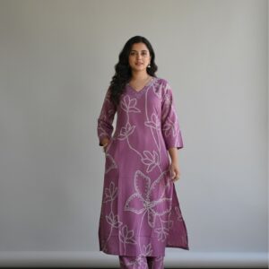 Srivalli Collections pink cord set