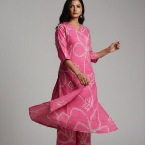 Srivalli Collections pink colour cord set